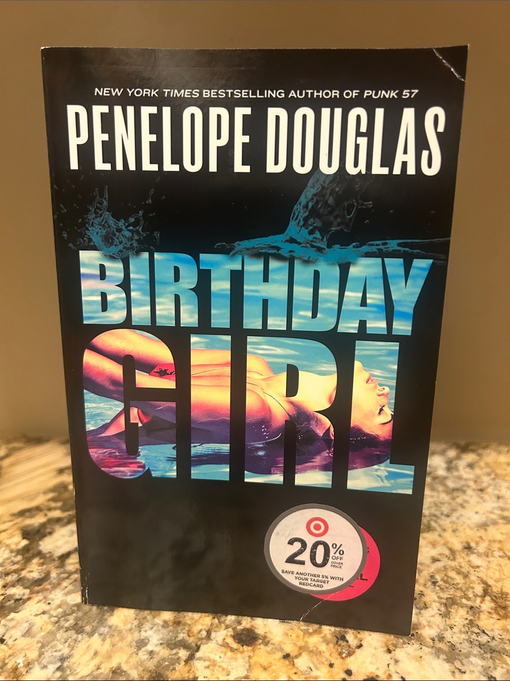 Original Penguin Black Paperback with Blue and Pink Accent Artwork